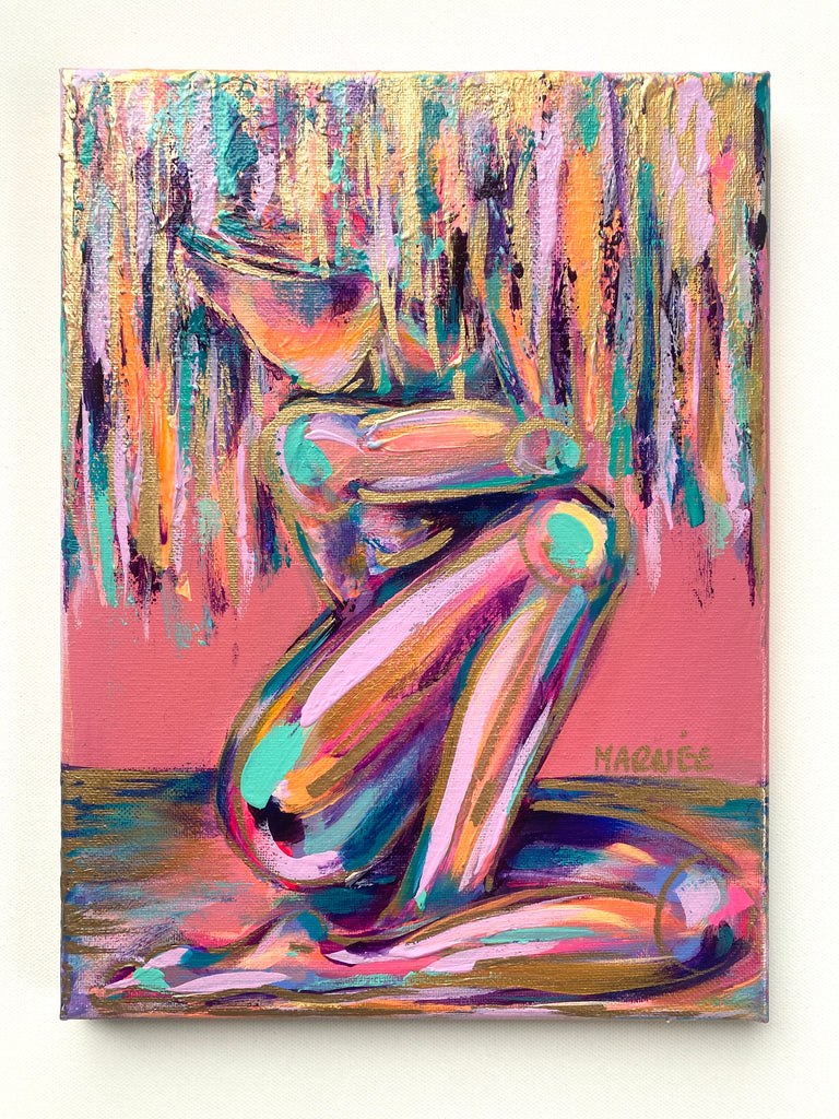Serene Reverie- 8"X10" Figure Painting