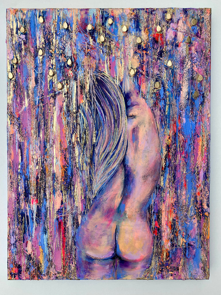 Seek Your Light- A Symphony of Form and Texture on Canvas